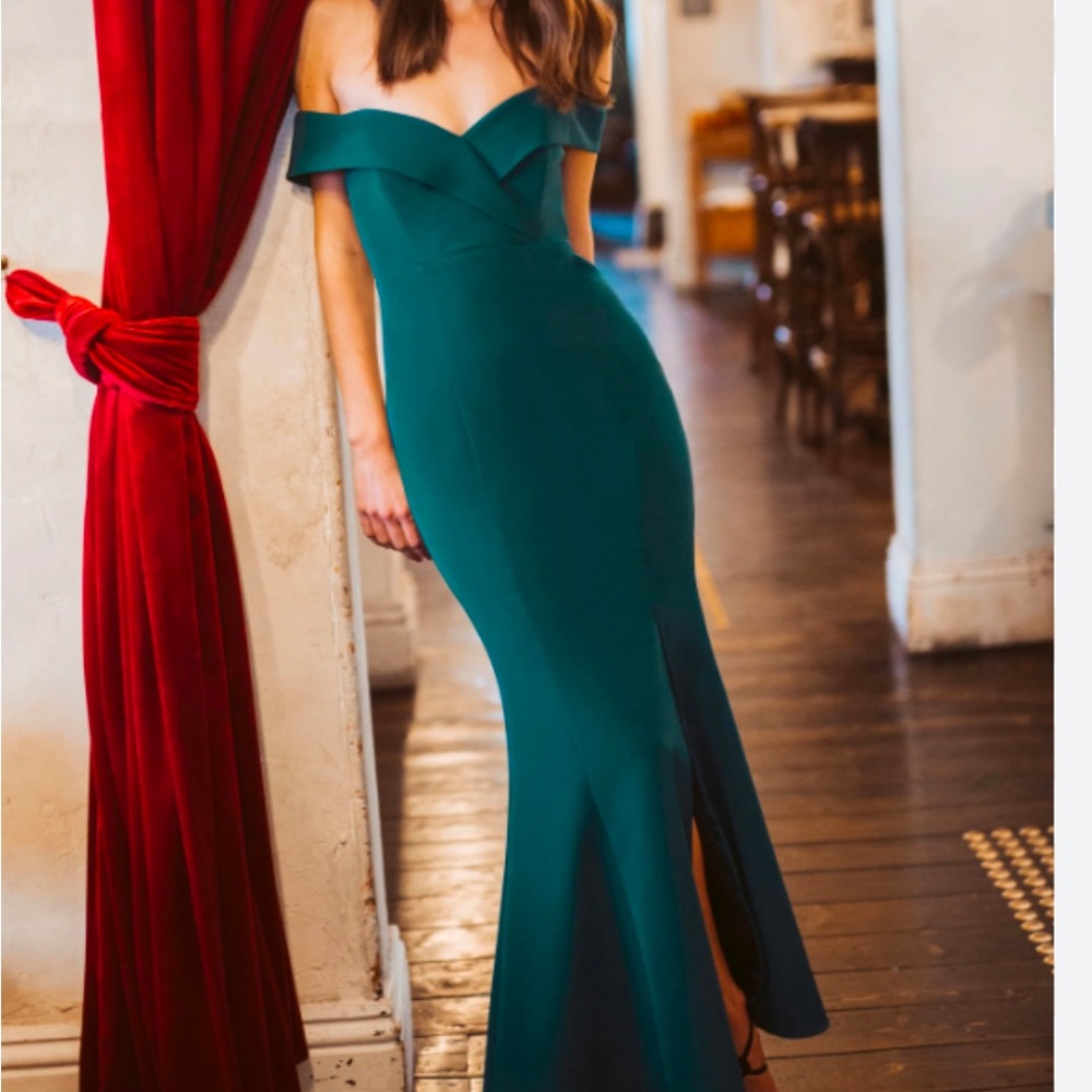 Ever New Strapless Deep Ivy Dress